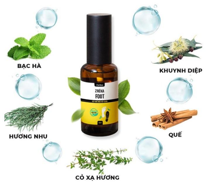 Xịt khử mùi hôi chân Zreka