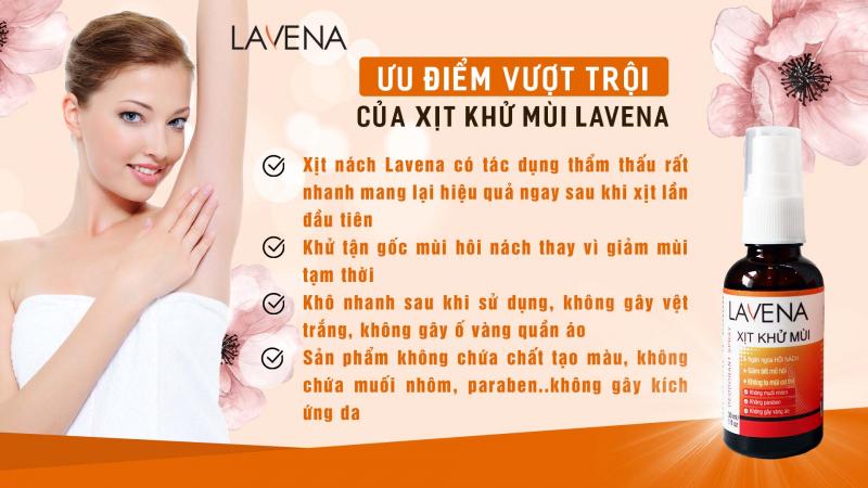 Xịt khử mùi Lavena