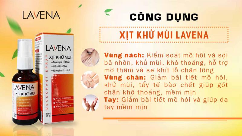 Xịt khử mùi Lavena