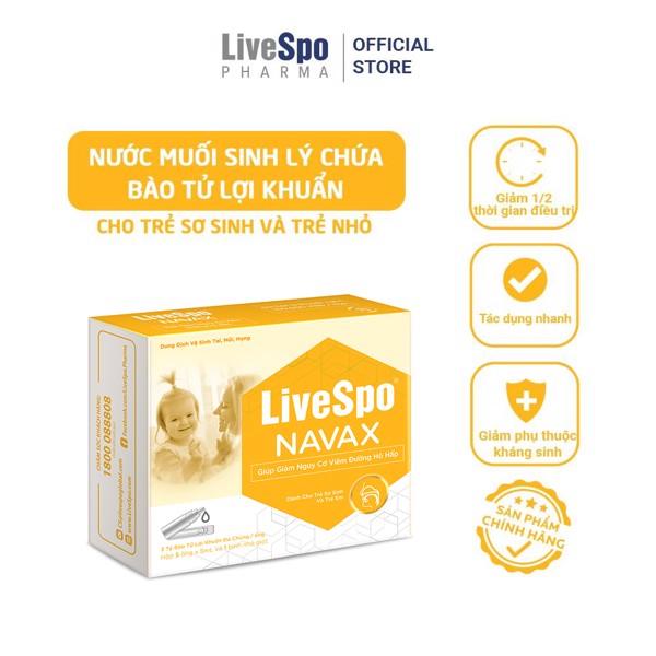 Xịt mũi LiveSpo Navax Kids - nước muối sinh lý bào tử lợi khuẩn