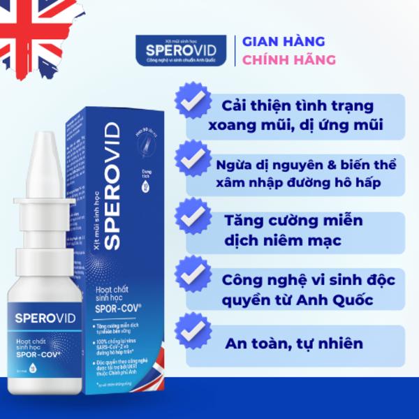 Xịt mũi sinh học Sperovid