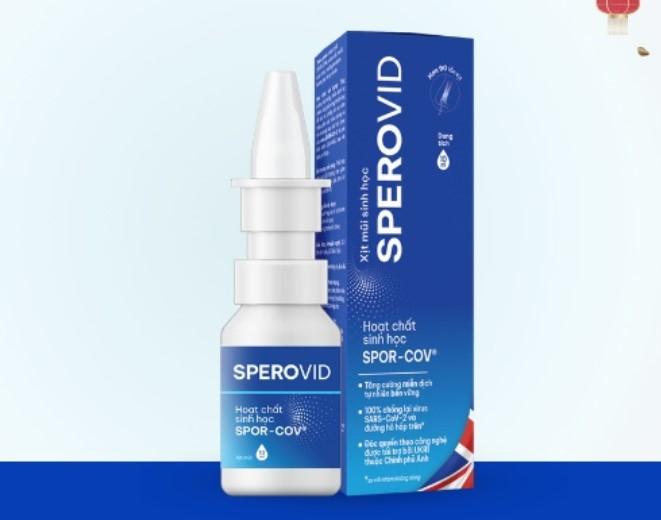 Xịt mũi sinh học Sperovid cho người lớn 10ml