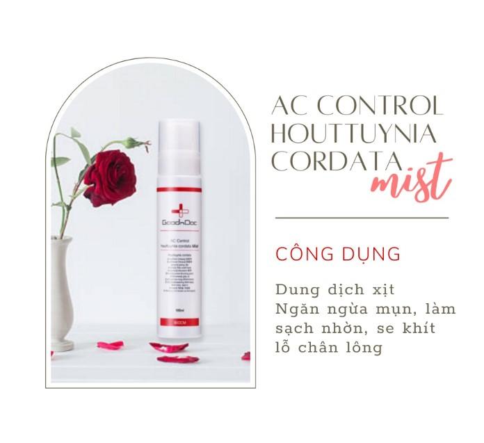 Xịt mụn lưng GoodnDoc AC Control Houttuynia Cordata Mist