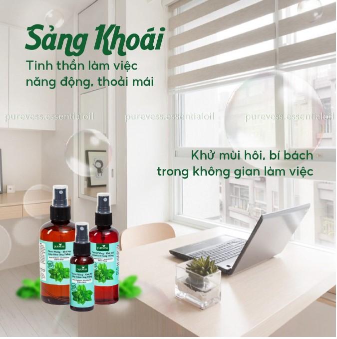 Xịt phòng tinh dầu Purevess kháng khuẩn, xua đuổi côn trùng