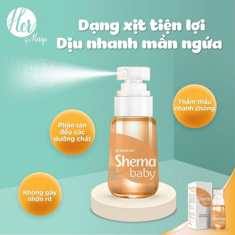 Xịt rôm sảy hăm tã SHEMA BABY