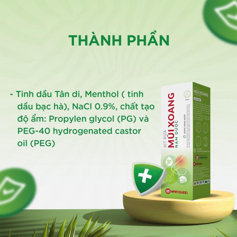 Xịt rửa mũi xoang Nam Dược