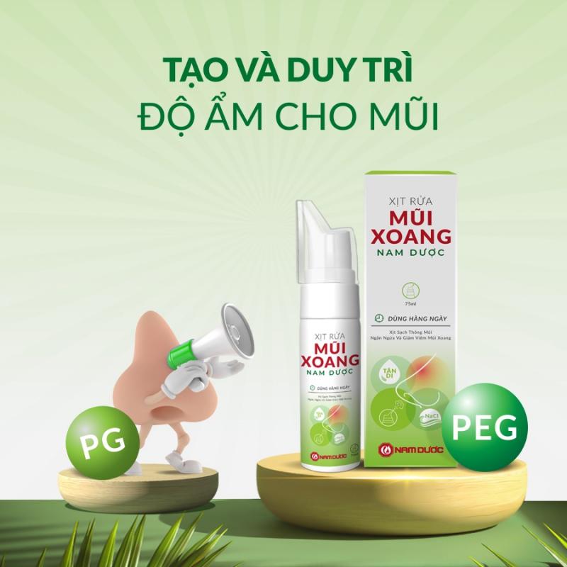 Xịt rửa mũi xoang Nam Dược chai 75ml