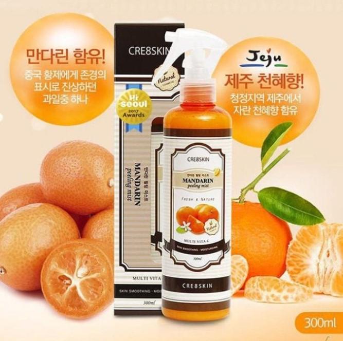 Xịt tẩy tế bào chết Cre8Skin Mandarin Peeling Mist