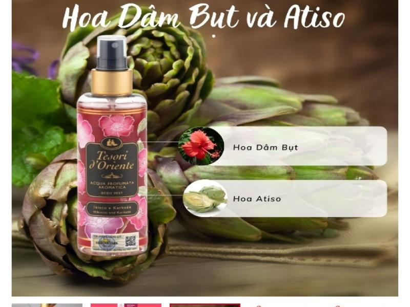 Xịt thơm Bodymist dưỡng ẩm cơ thể Tesori d'Oriente