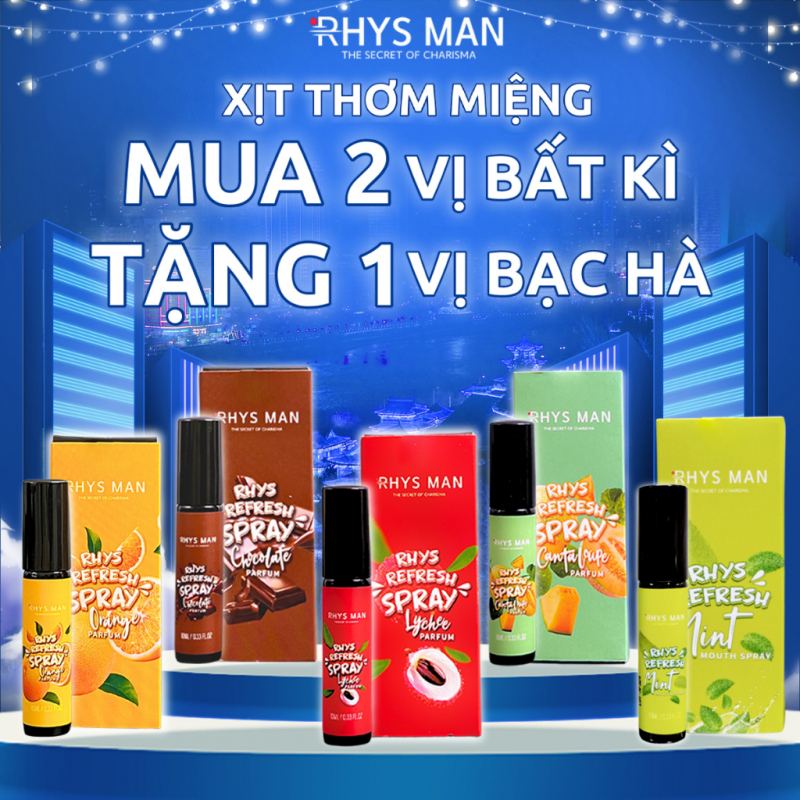 Xịt thơm miệng Rhys Refresh Spray