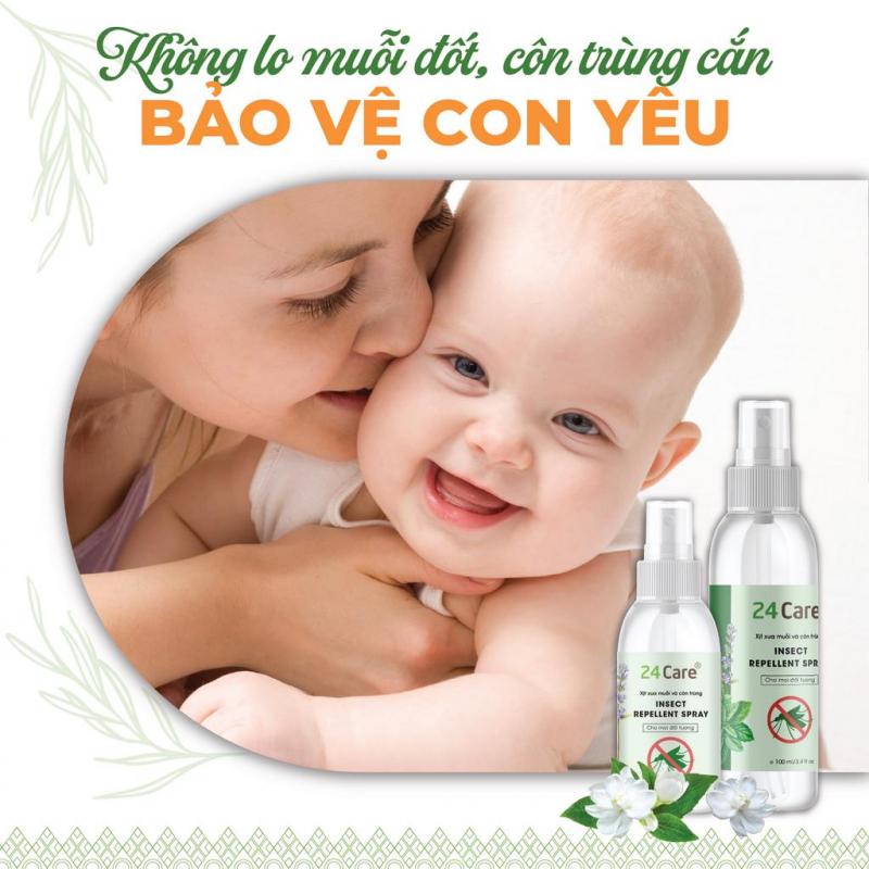 Xịt xua đuổi muỗi và côn trùng 24Care