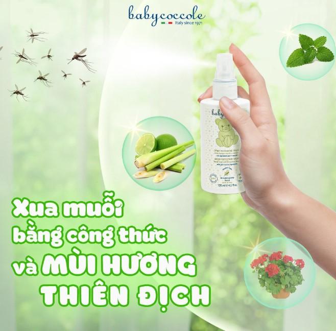 Xịt xua muỗi Babycoccole 0M+ chống muỗi đốt cho bé