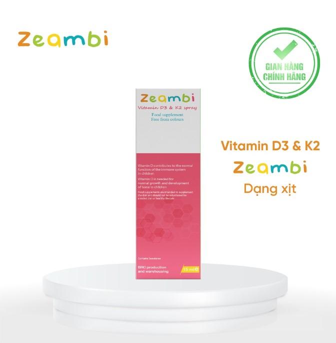 Xịt Zeambi Vitamin D3 + K2 Spray