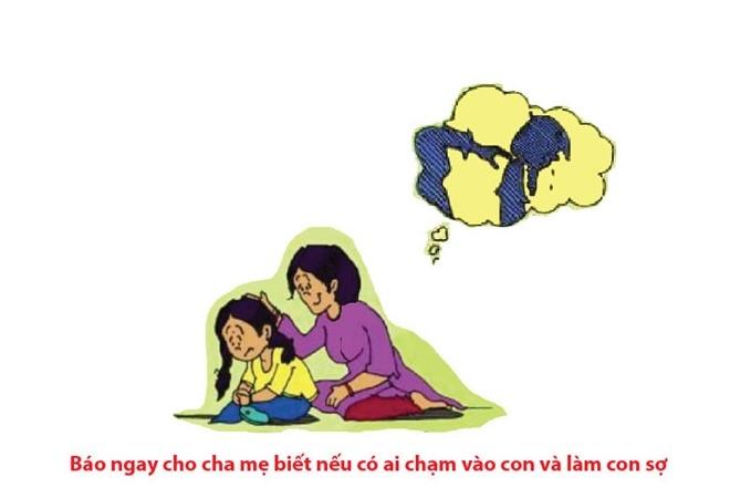 Bố mẹ an ủi con vượt qua sợ hãi