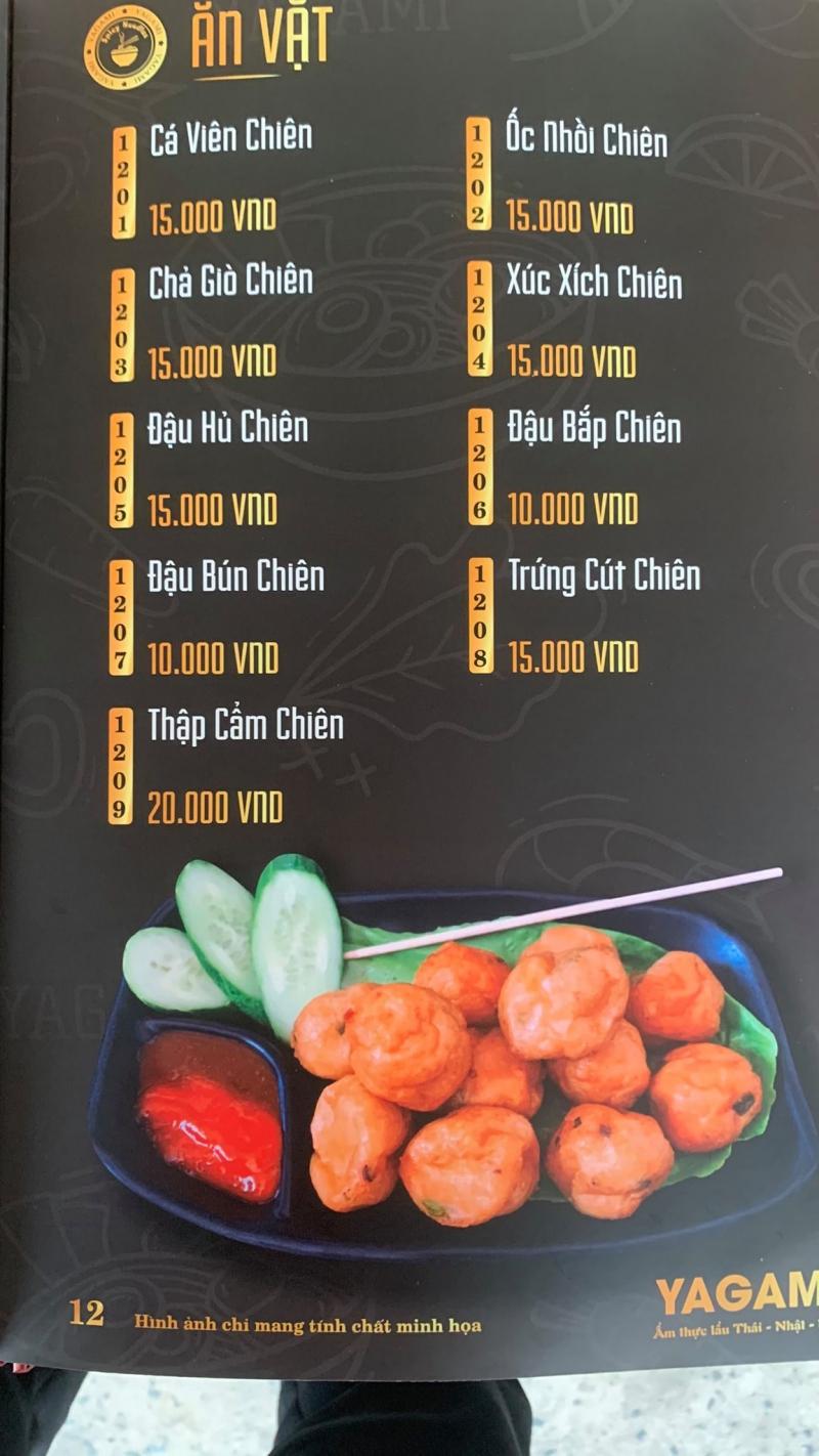 Menu ăn vặt phong phú