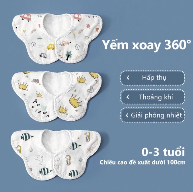 Yếm ăn dặm cho bé xoay 360 độ Einmilk